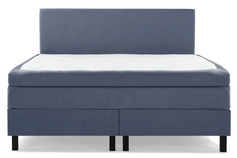Lucky Komplett Sängpaket 180x200 Latex Slät Sänggavel - Mörkblå — Bedly