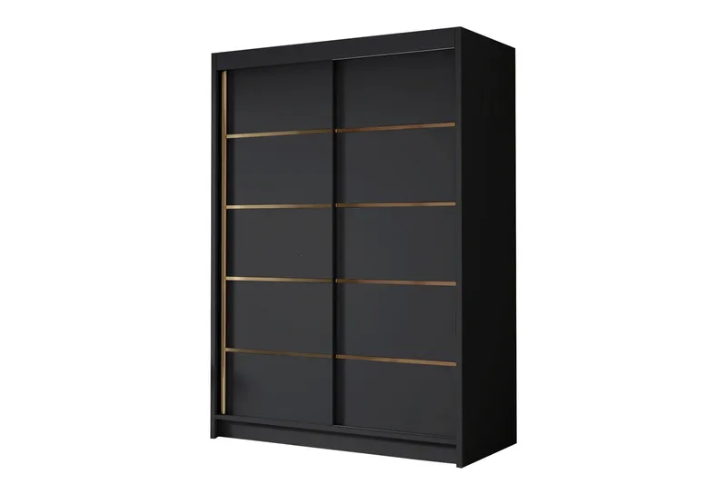 Lungos Garderob 120x200 cm - Svart — Svart