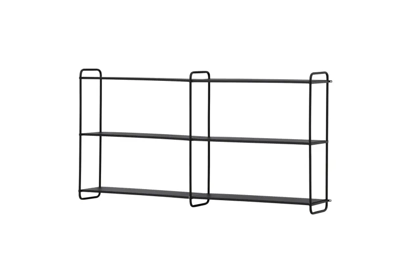 Lyon Tallrikshylla 122x18 cm - Svart — Venture Home