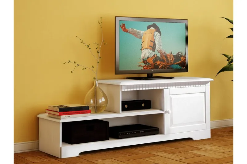 Marlies TV-bänk 160x55 cm - Vit — Loft24