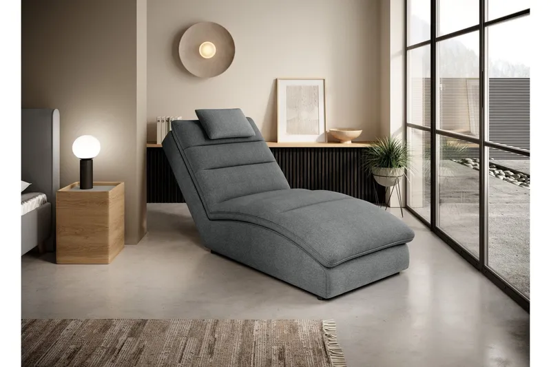Masaji Schäslongfåtölj - Grå (Art.nr 1767125) — Grå