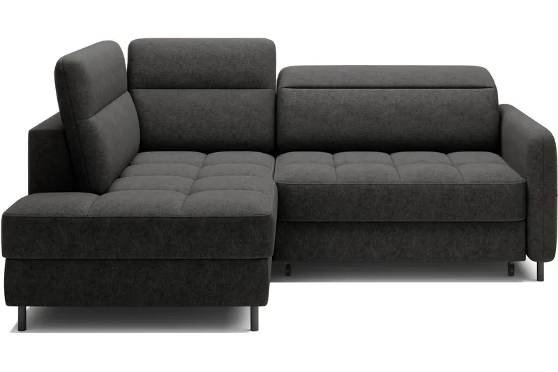 Masuo Bäddsoffa med Schäslong 3-sits - Mörkgrå (Art.nr 3072868) — Mörkgrå