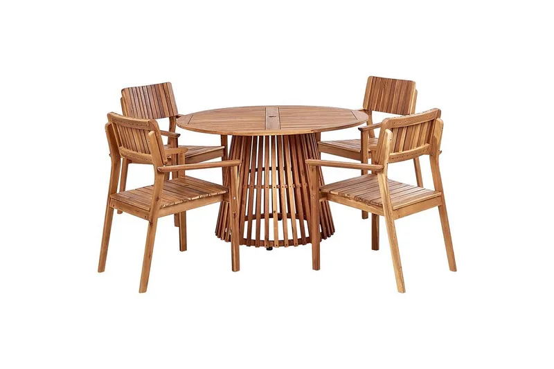Matsalsset Agello Ljus trä, 4-Sits, Nej - Ljus trä, 4-Sits, Nej — Ljus trä, 4-Sits, Nej