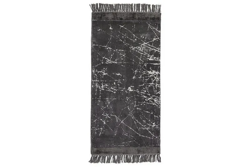 Matta Hanli - Mörkgrå, vit, 80x150 cm — Mörkgrå, vit, 80x150 cm