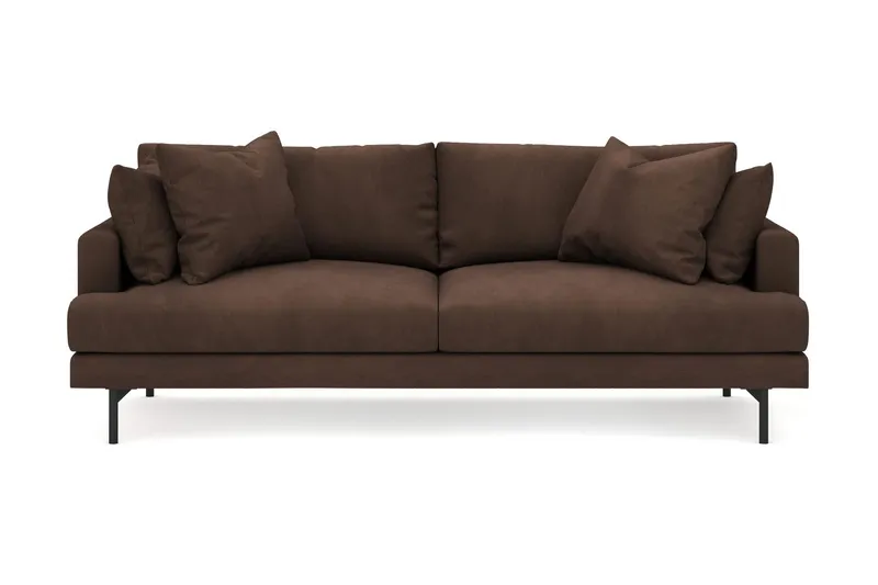 Menard 4-sits Djup Manchestersoffa - Brun (Art.nr 3098215) — Brun