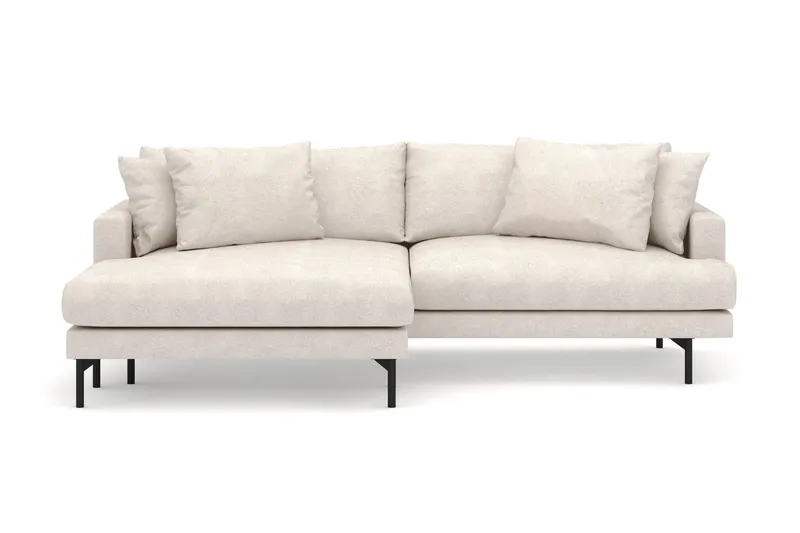 Menard 4-sits Vänstervänd L-formad Divansoffa i Tyg - Beige (Art.nr 3098255) — Beige