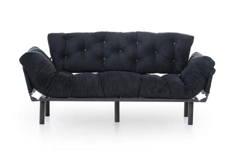 Mezonzo 3-sits Bäddsoffa - Svart — Svart