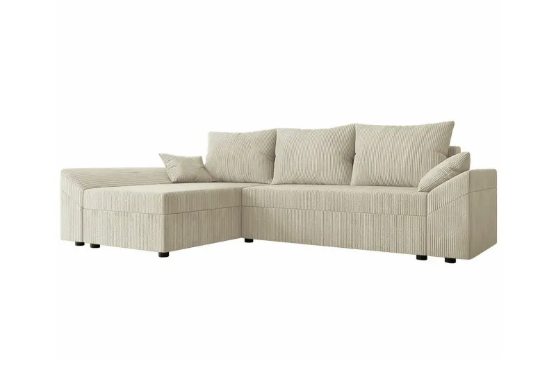 Midfeld 3-sits Hörnbäddsoffa Beige