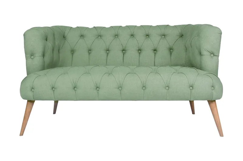 Monroew 2-sits Soffa - Petrolgrön/Natur — Petrolgrön/Natur