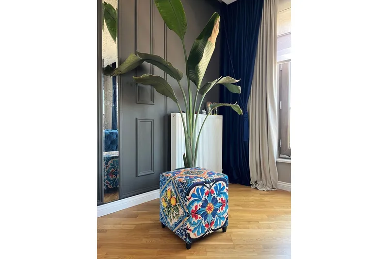 Multan Sittpuff 45 cm - Blå (Art.nr 3050295) — Blå