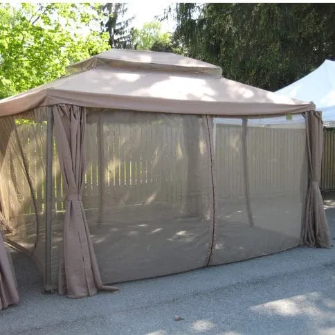 Myggnät för paviljong Legend beige 2,91x3,91 m - beige — beige
