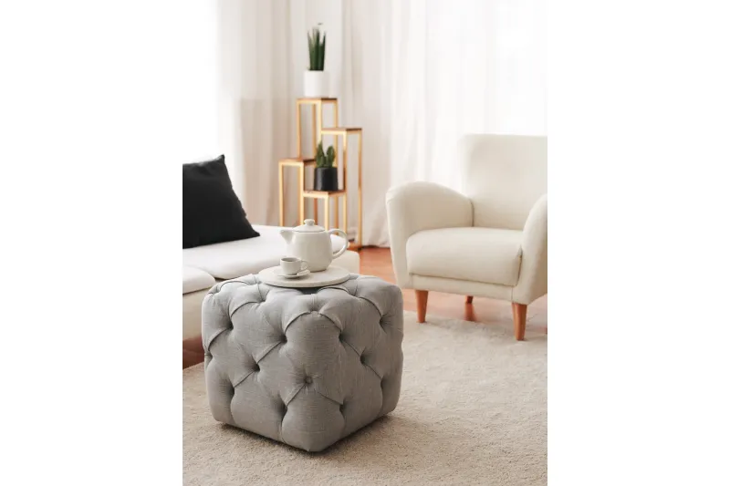 Naman Sittpuff 48 cm - Grå — Grå