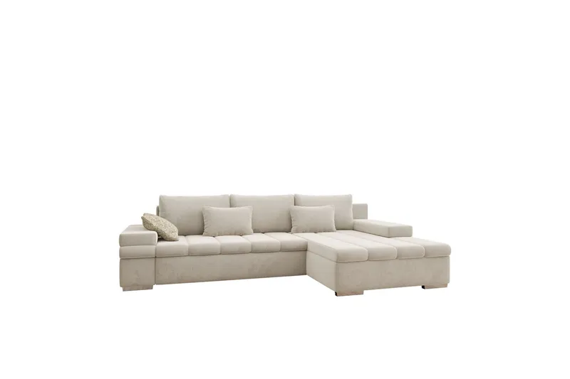 Naoma Bäddsoffa med Divan 4-sits - Beige (Art.nr 3116259) — Beige