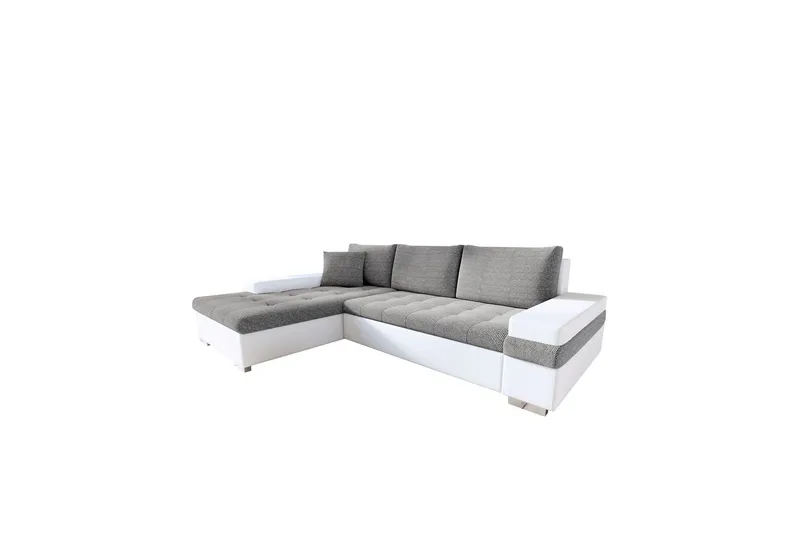 Naoma Soffa med Divan 3-sits - Vit/Ljusgrå (Art.nr 3068510) — Vit/Ljusgrå