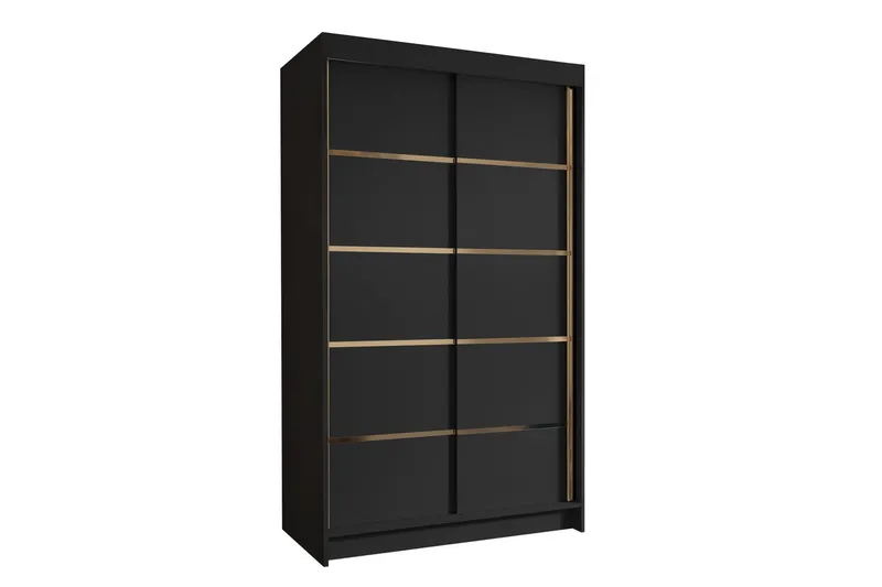Narbonne Garderob 100x200 cm - Svart — Svart