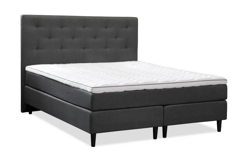 Nice Deluxe Komplett Sängpaket 140x200 - Mörkgrå — Mörkgrå