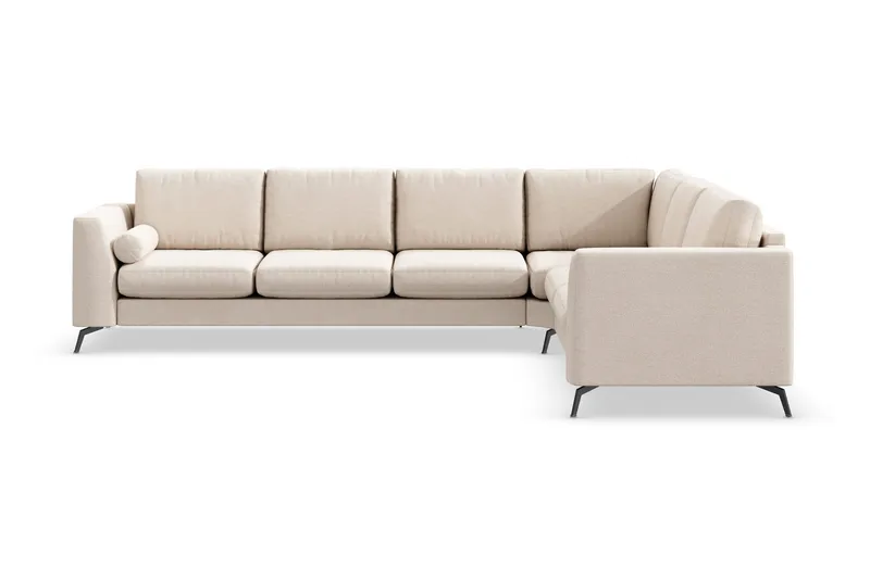 Ocean Lyx 5-sits Vändbar L-formad Hörnsoffa i Tyg - Beige (Art.nr 997073) — Scandinavian Choice