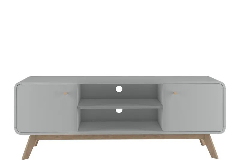 Olivet Tv-bänk 140 cm - Grå — Grå