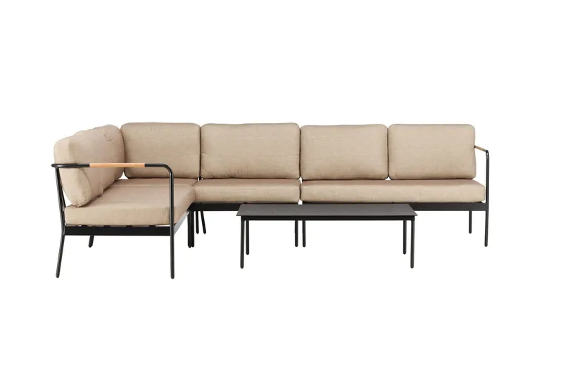Pehnna Soffgrupp Utomhus 5-sits - Svart (Art.nr 3032753) — Venture Home