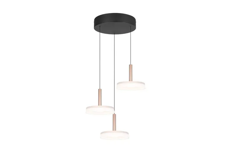 Pendel TRIO Celeste 3-del, Mattsvart/vit/kaffebrun - 3-del, Mattsvart/vit/kaffebrun — Trio Lighting