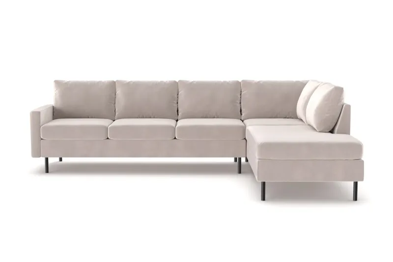 Peppe 4-sits Högervänd L-formad Schäslongsoffa i Manchester - Beige (Art.nr 3117752) — Scandinavian Choice