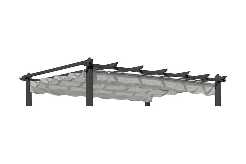 Pergolatak Hillerstorp Skanör 300 x 400 cm - Grå — Hillerstorp