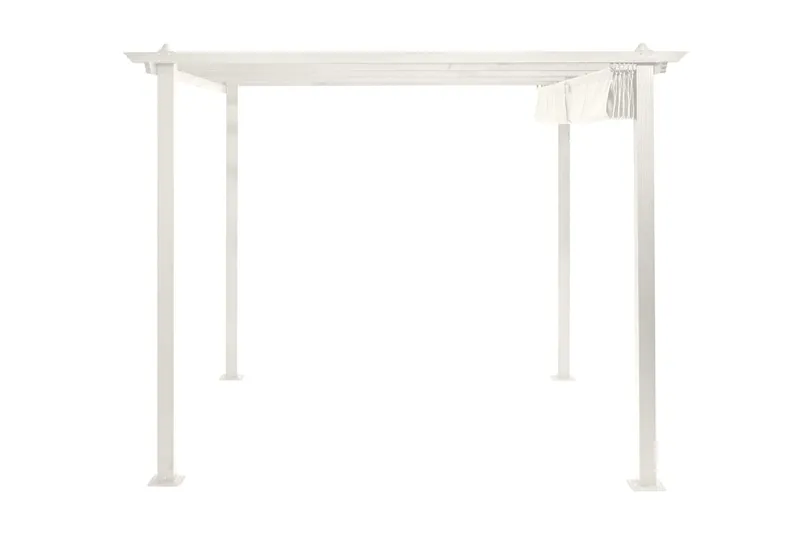 Porto Pergola 3x3 m i aluminium med tak för solskydd - Vit — Comfort Garden