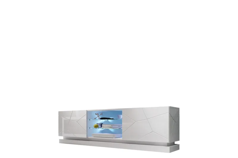 Qiu Tv-bänk 200 cm - Vit (Art.nr 3078207) — Vit