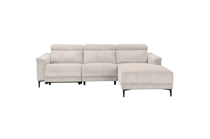 Reclinersoffa med hörn Loft24 Hörnsoffa 3-sits Loft24 Lund White 0 — Loft24