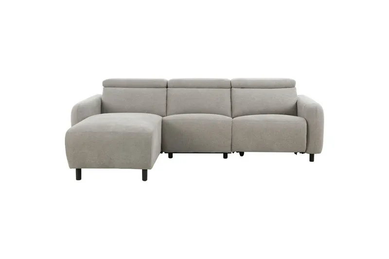 Reclinersoffa med hörn Loft24 Hörnsoffa Loft24 Skaane med elektrisk vilstol Grey1 Left-faced Manchester — Loft24