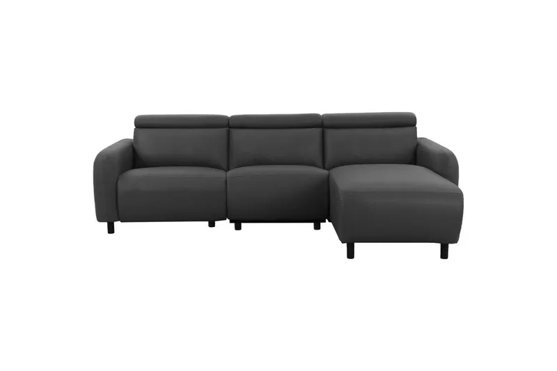 Reclinersoffa med hörn Loft24 Hörnsoffa Loft24 Skaane med manuell fåtölj Grey1 Artificial leather — Loft24