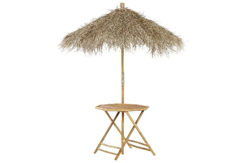 Redding Sidobord och Utebord 85 cm Trä Bambu - Ljusbrun — Ljusbrun