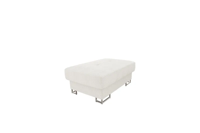 Reginia Fotpall 104 cm - Vit (Art.nr 3069222) — Vit