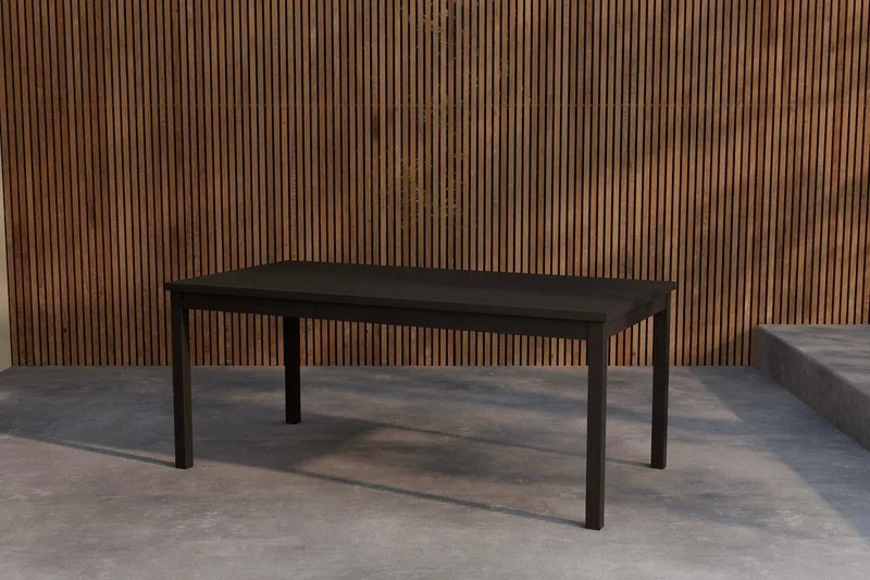 Rektangulärt Matbord Kenya 180 cm Utomhus - Svart — Venture Home