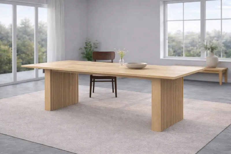 Rektangulärt Matbord VIND Humle 200 cm - Natur — VIND