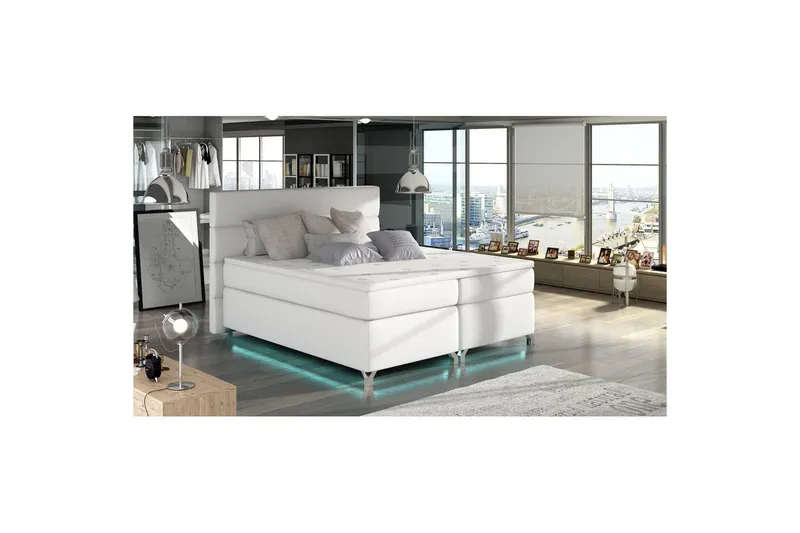 Resårbotten Eltap Amadeo med LED - Soft 17, Vit, 140x200 cm — Soft 17, Vit, 140x200 cm