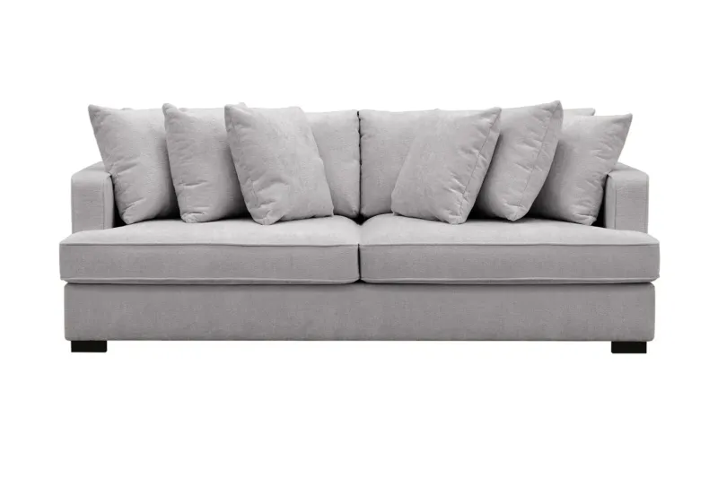 Rossita 4-sits Djup Soffa i Chenille - Ljus Grå — Scandinavian Choice