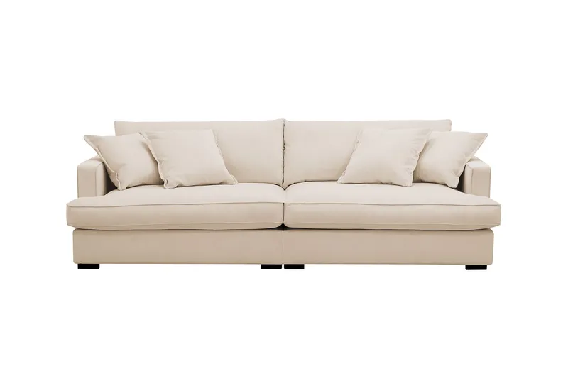 Rossita Lyx 3-sits Extra djup Soffa i Manchester - Beige — Scandinavian Choice
