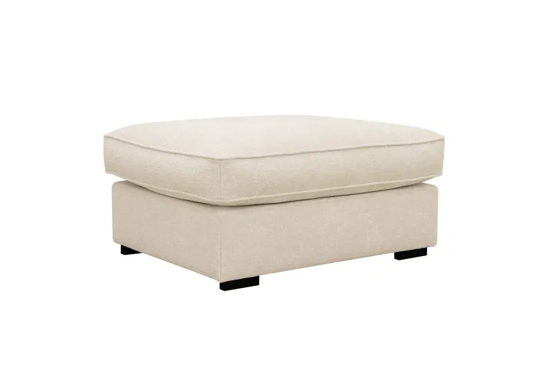 Rossita lyx Fotpall - Beige Chenille (Art.nr 3114653) — Scandinavian Choice