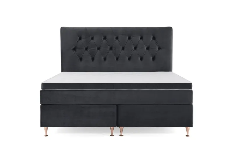 Royal Velvet Kontinentalsäng 160x200 cm - Svart (Art.nr 243160) — Svart