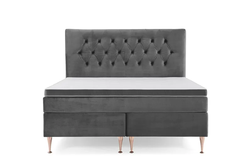 Royal Velvet Kontinentalsäng 180x200 cm - Mörkgrå (Art.nr 243179) — Mörkgrå