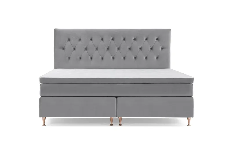 Royal Velvet Kontinentalsäng 210x210 cm - Ljusgrå (Art.nr 243214) — Ljusgrå