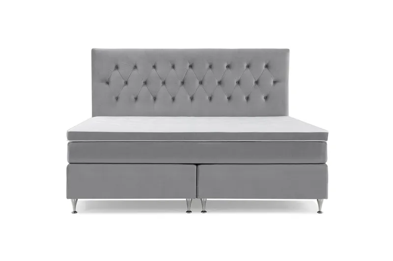 Royal Velvet Kontinentalsäng 210x210 cm - Ljusgrå (Art.nr 243218) — Ljusgrå