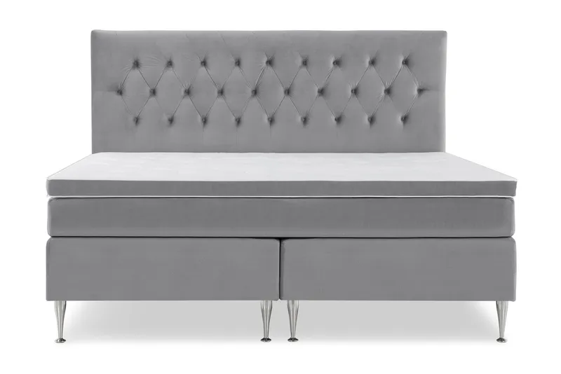 Royal Velvet Kontinentalsäng 210x210 cm - Ljusgrå (Art.nr 243219) — Ljusgrå