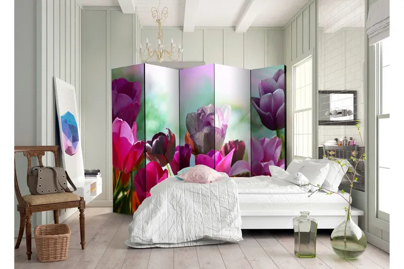 Rumsavdelare Beautiful Tulips II 225x172 cm - Artgeist sp. z o. o. — Artgeist sp. z o. o.