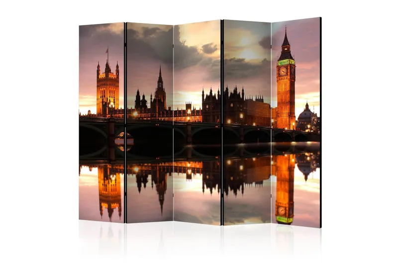 Rumsavdelare - Big Ben in the evening, London II 225x172 - Artgeist sp. z o. o. — Artgeist sp. z o. o.