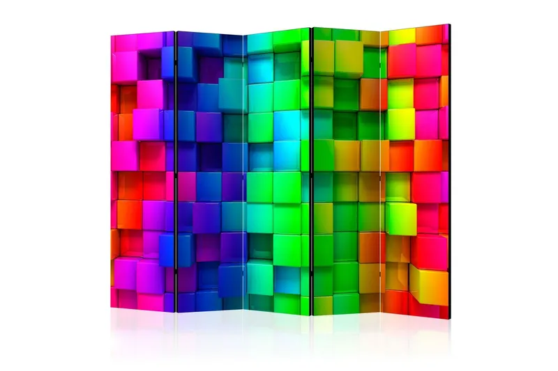 Rumsavdelare Colourful Cubes 225x172 - Artgeist sp. z o. o. — Artgeist sp. z o. o.