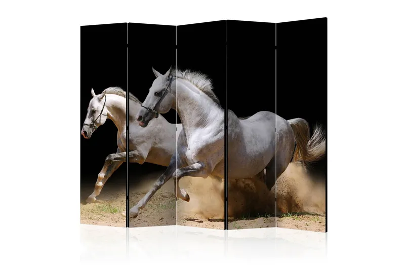 Rumsavdelare - Galloping horses on the sand II 225x172 - Artgeist sp. z o. o. — Artgeist sp. z o. o.