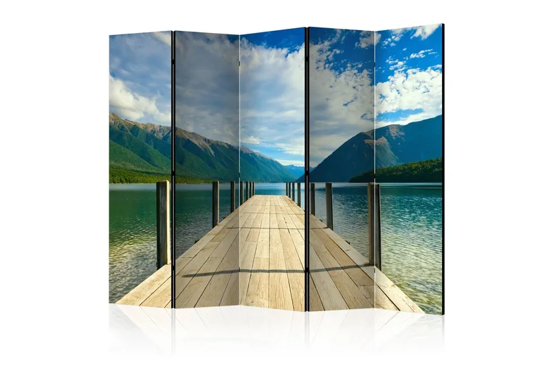 Rumsavdelare - Mountain lake bridge II 225x172 - Artgeist sp. z o. o. — Artgeist sp. z o. o.