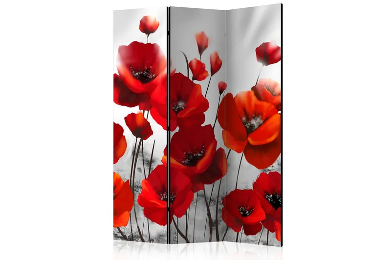 Rumsavdelare Poppies in the Moonlight 135x172 cm - Artgeist sp. z o. o. — Artgeist sp. z o. o.